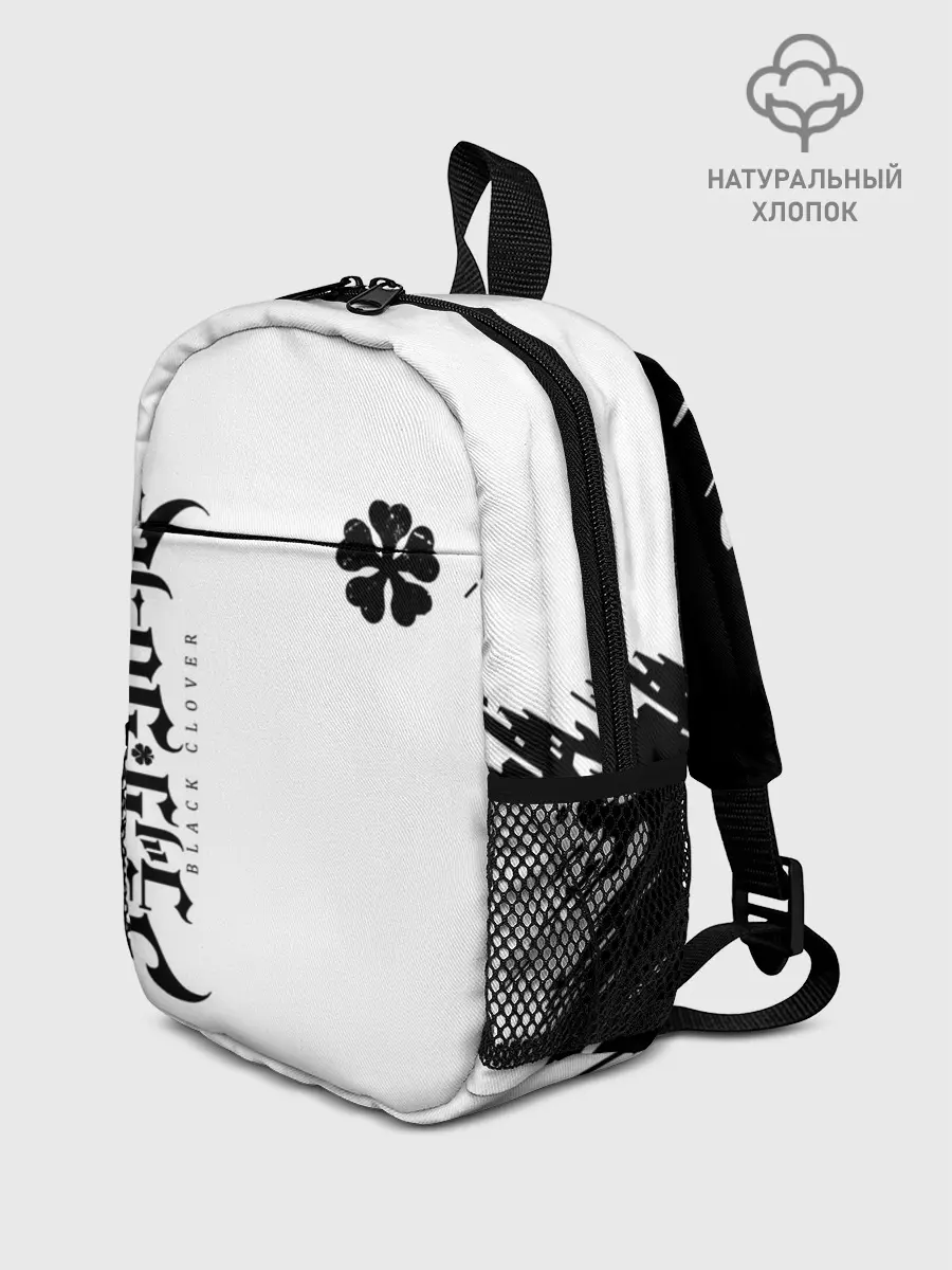 Рюкзак детский / черный клеывер аниме