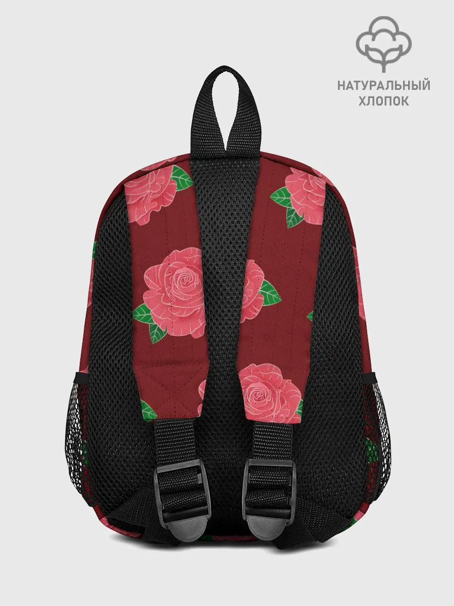 Рюкзак детский / Розы на красном