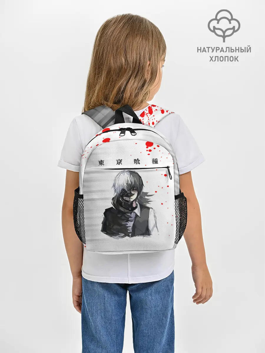 Рюкзак детский / Kaneki Ken красные капли