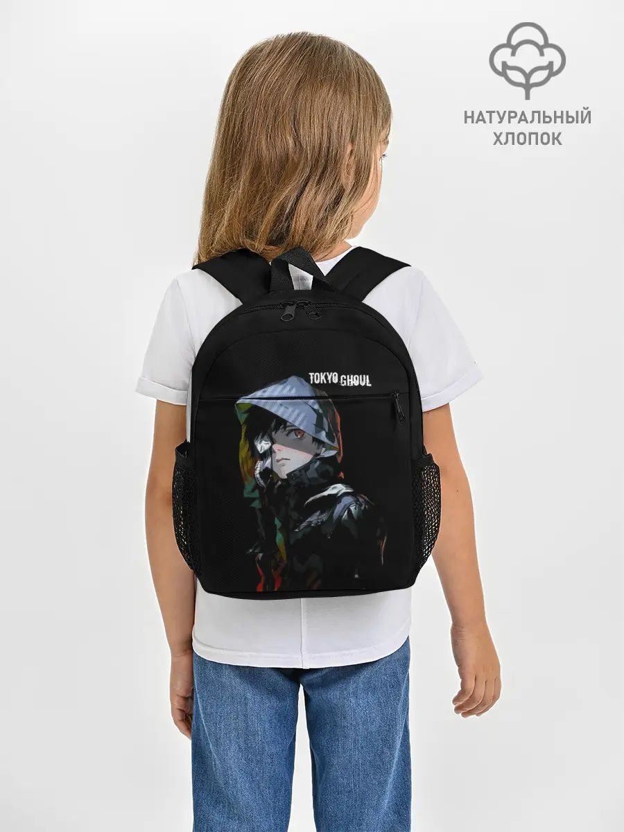 Рюкзак детский / Канеки Кен с капюшоном