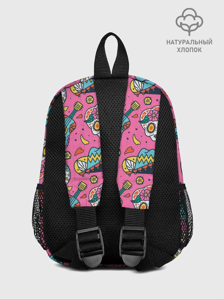 Рюкзак детский / День Мёртвых узор из черепов