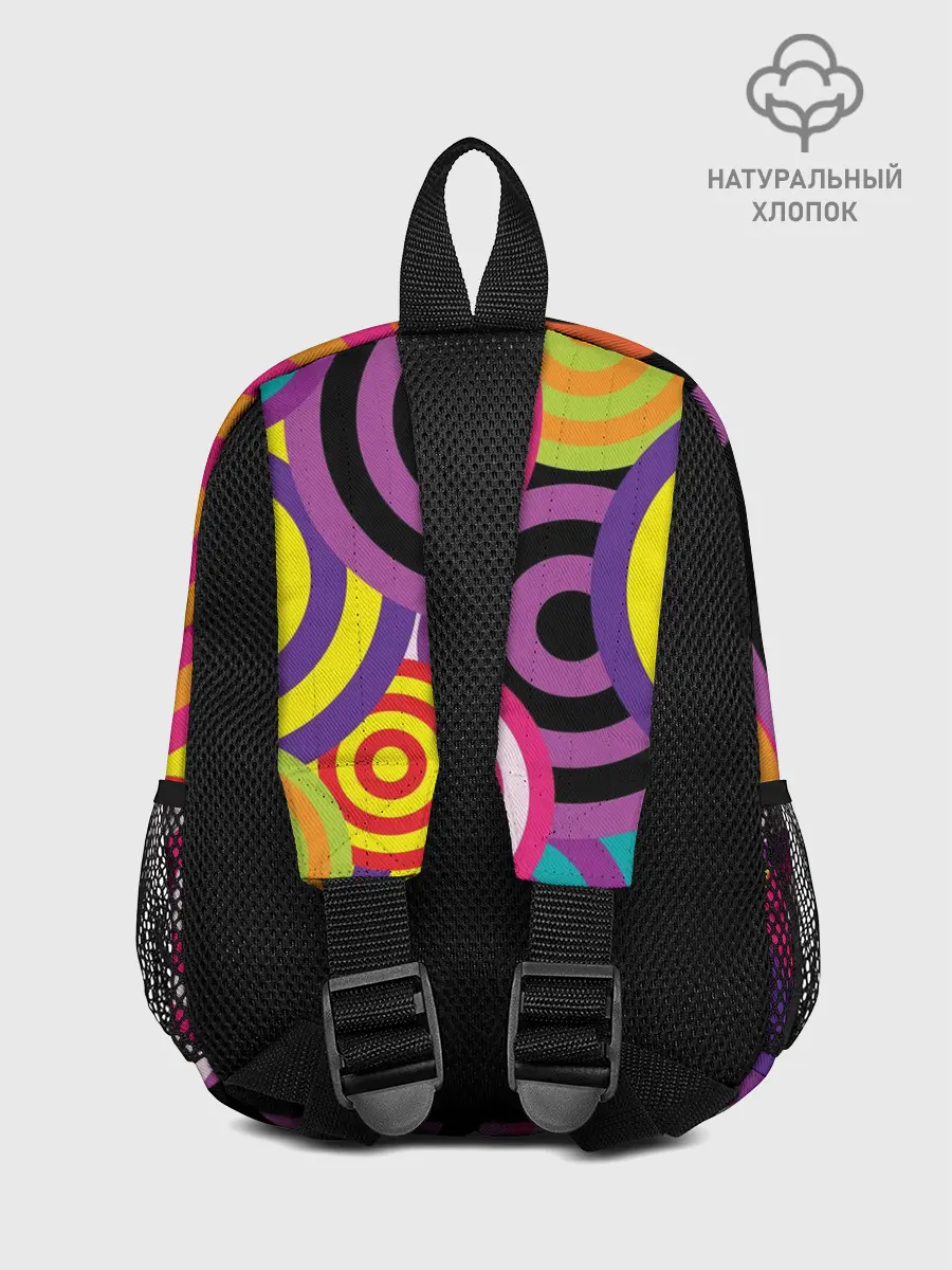 Рюкзак детский / Аннотация разноцветных кругов