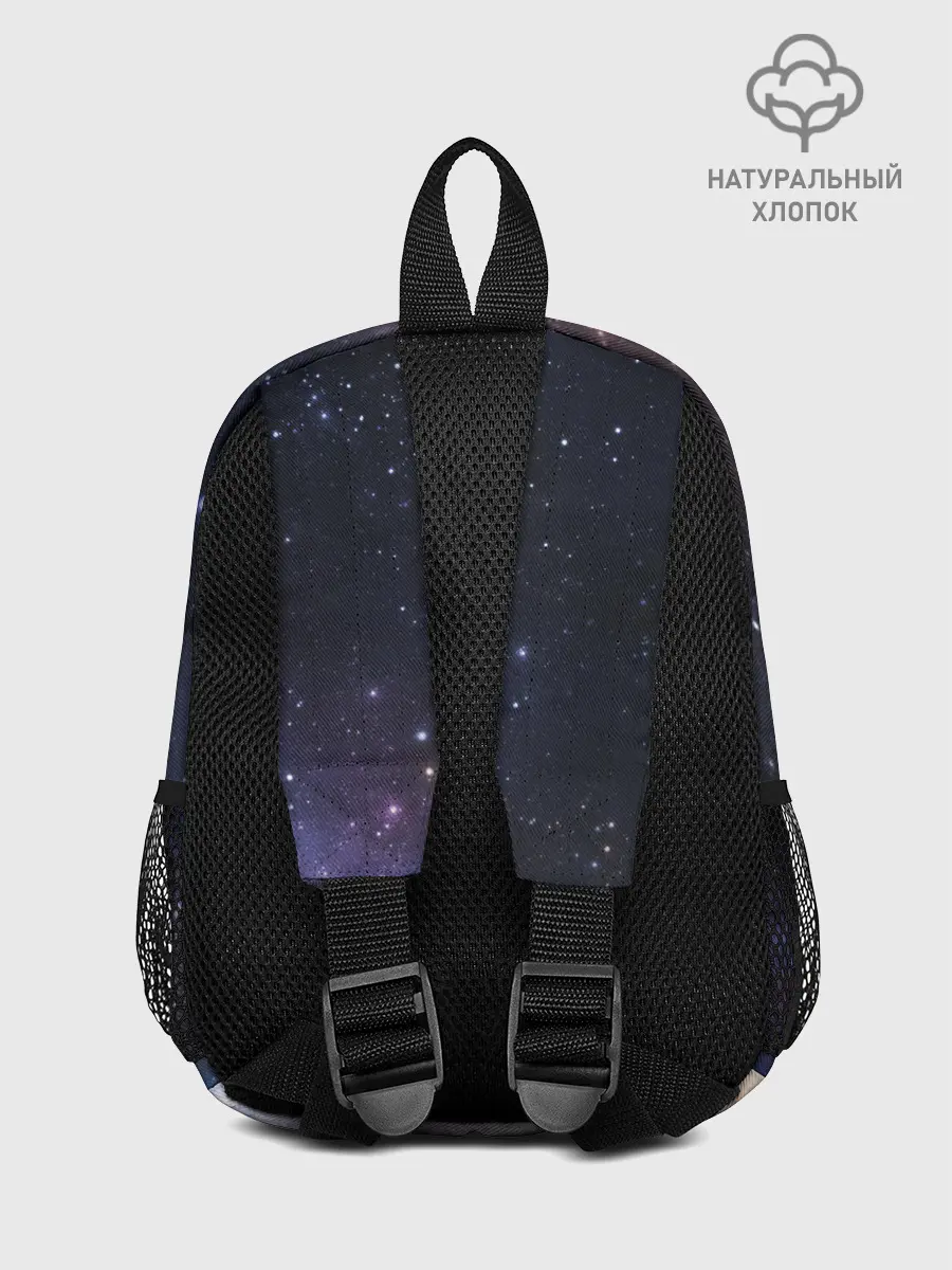 Рюкзак детский / Мопс на курице в космосе