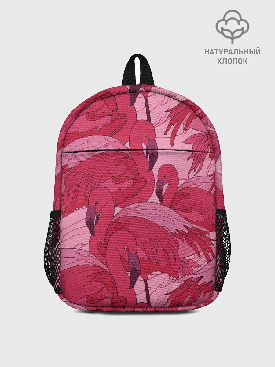 Рюкзак детский / розовые фламинго