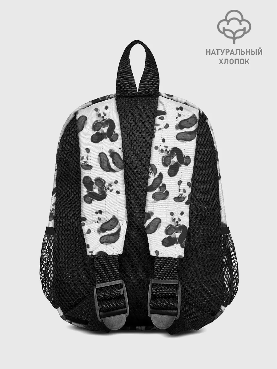 Рюкзак детский / Акварельные панды паттерн