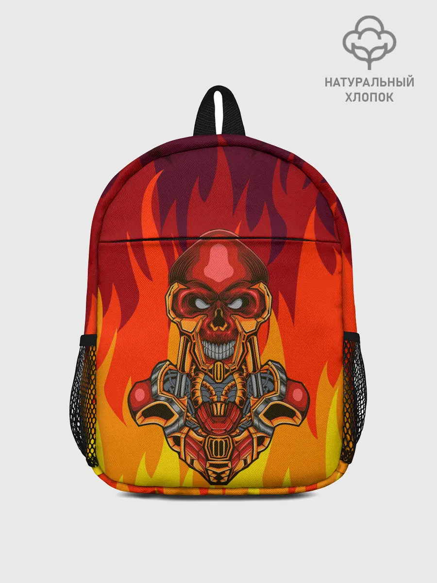 Рюкзак детский / Меха скелет | Steampunk Fire
