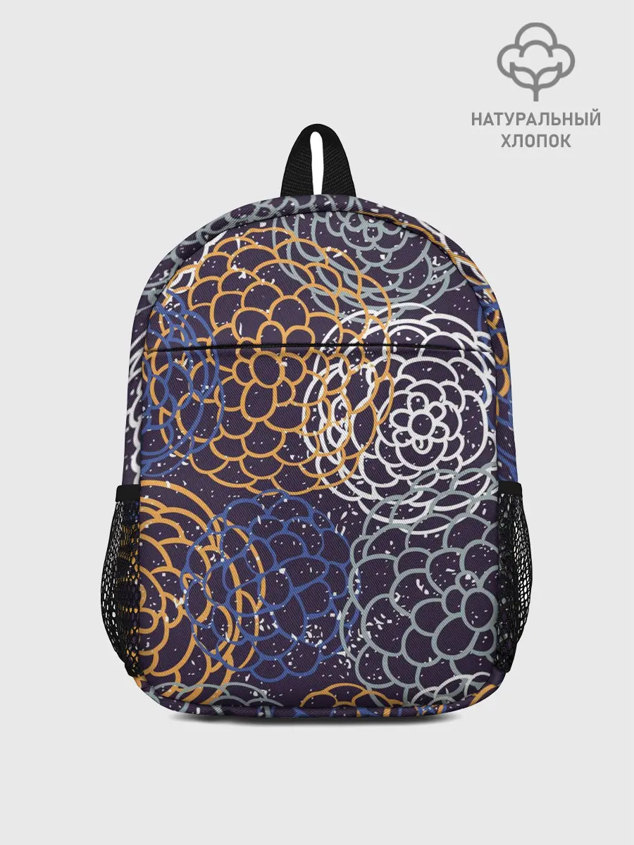 Рюкзак детский / текстура японские узоры