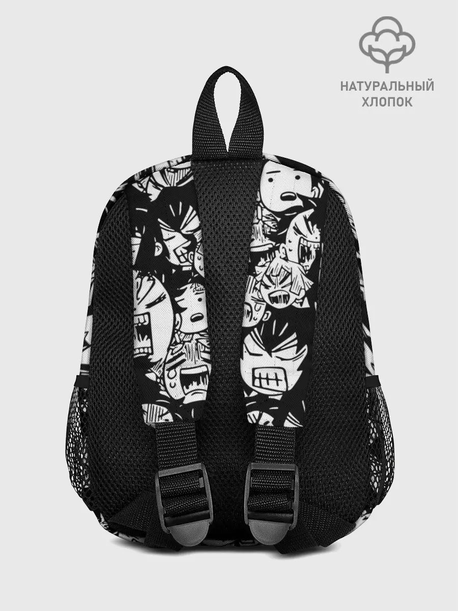 Рюкзак детский / DEMON SLAYER / ЛИЦА / УЗОР