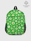 Рюкзак детский / Ромашки на зелёном фоне