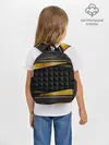 Рюкзак детский / 3D luxury black gold Плиты 3Д