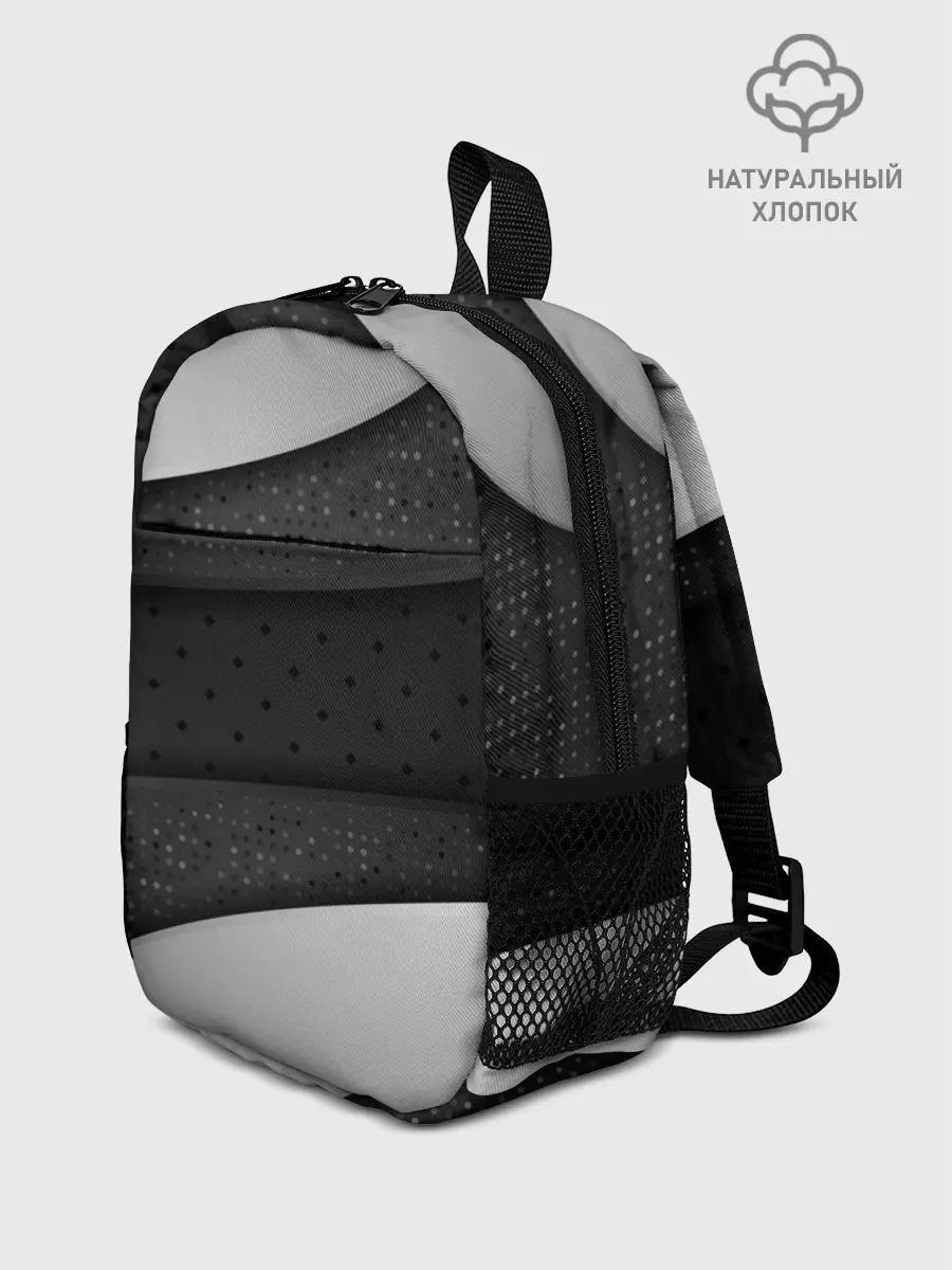 Рюкзак детский / 3D luxury style silver black