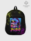 Рюкзак детский / PUBG RETRO NEON / ПАБГ НЕОН