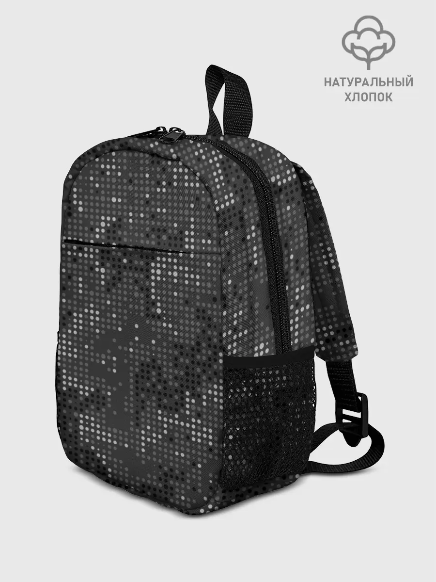 Рюкзак детский / КАМУФЛЯЖ В ЧЕРНУЮ ТОЧКУ