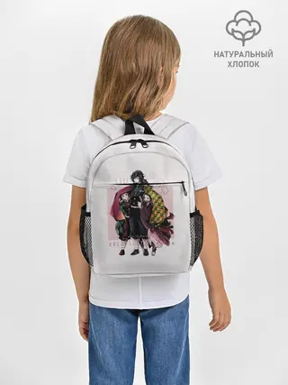 Рюкзак детский / Гию оберегает Танджиро и Незуко