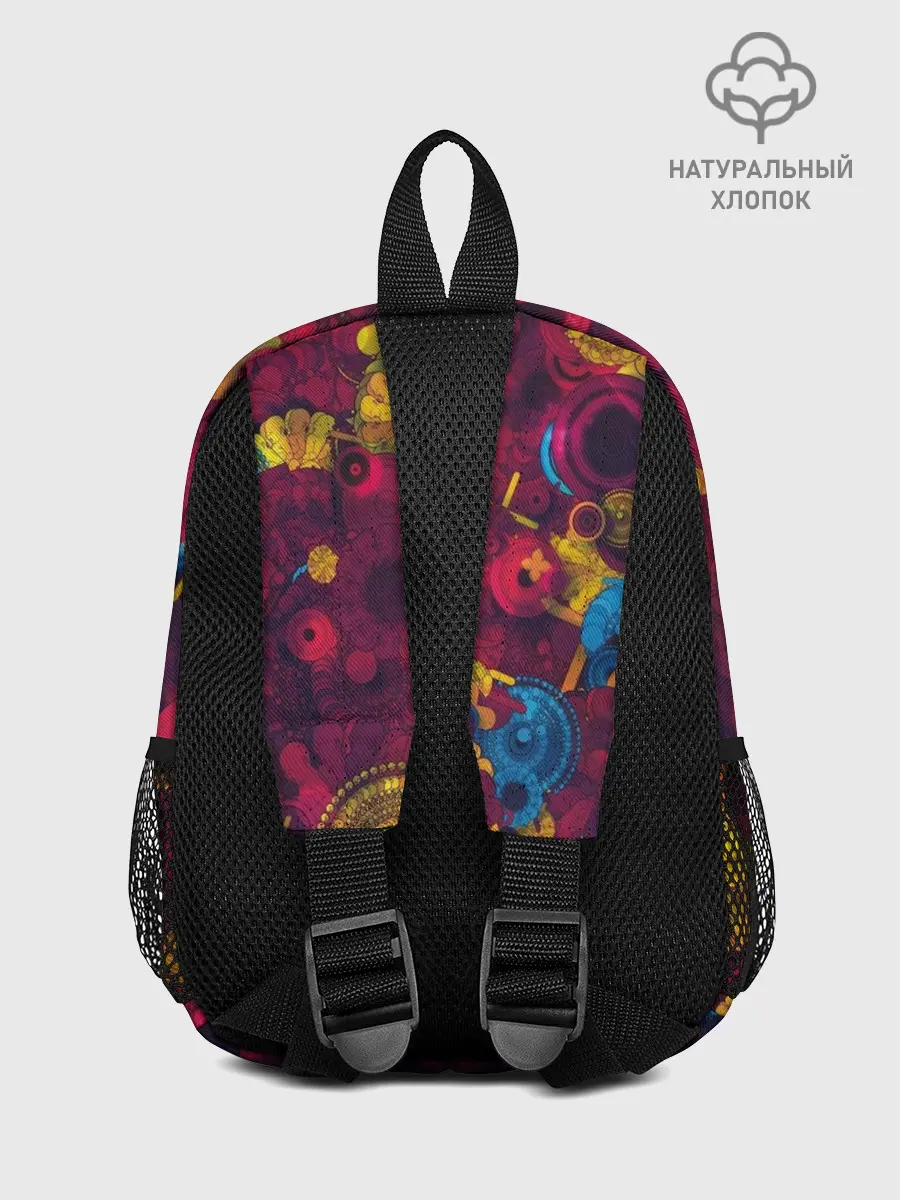 Рюкзак детский / Цветы - шестеренки