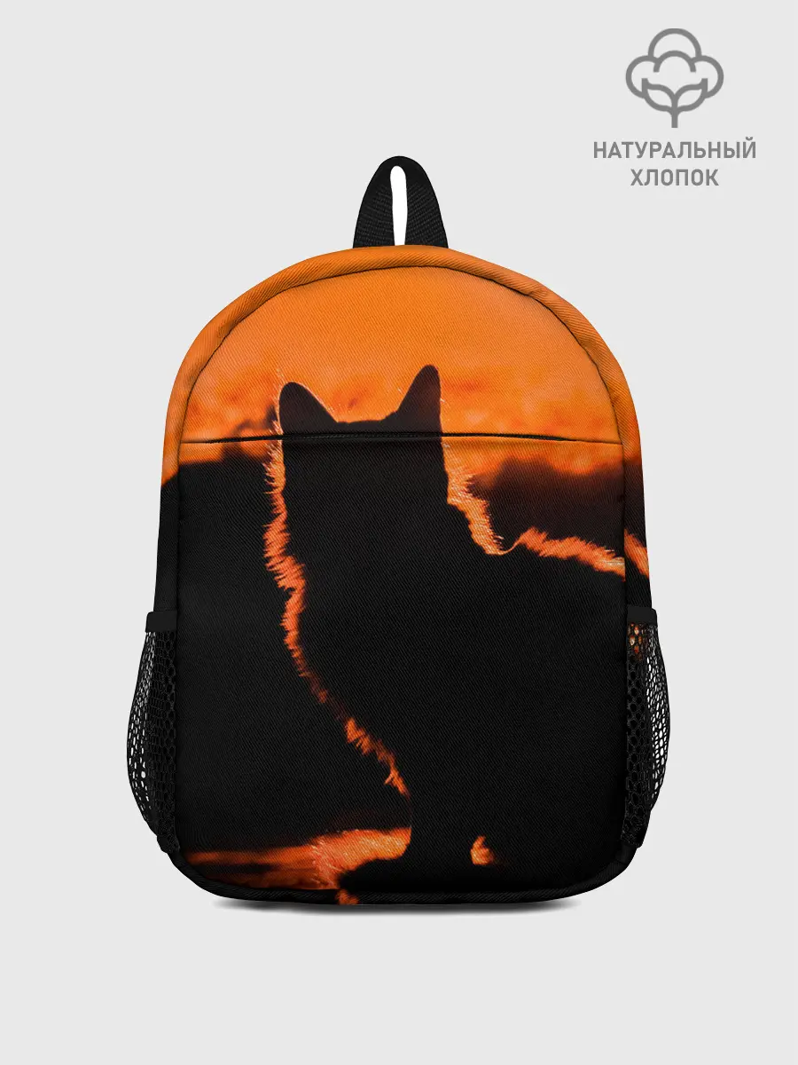 Рюкзак детский / Котенок на фоне заката