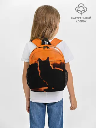 Рюкзак детский / Котенок на фоне заката