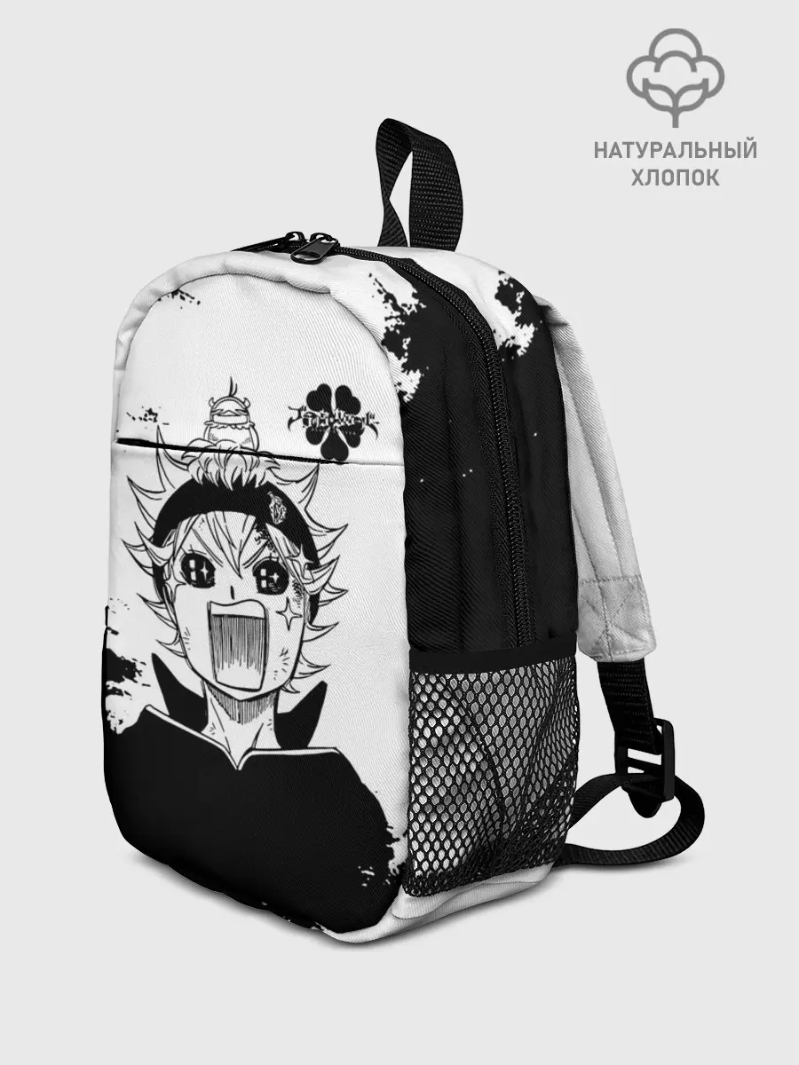 Рюкзак детский / Чёрный клевер кричащий Аста