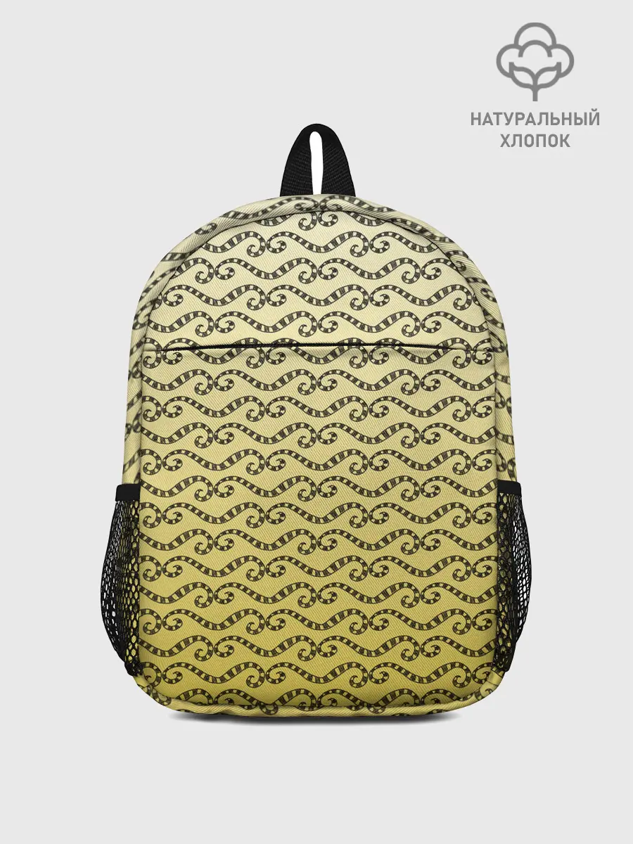 Рюкзак детский / рисованный узор усы червячки