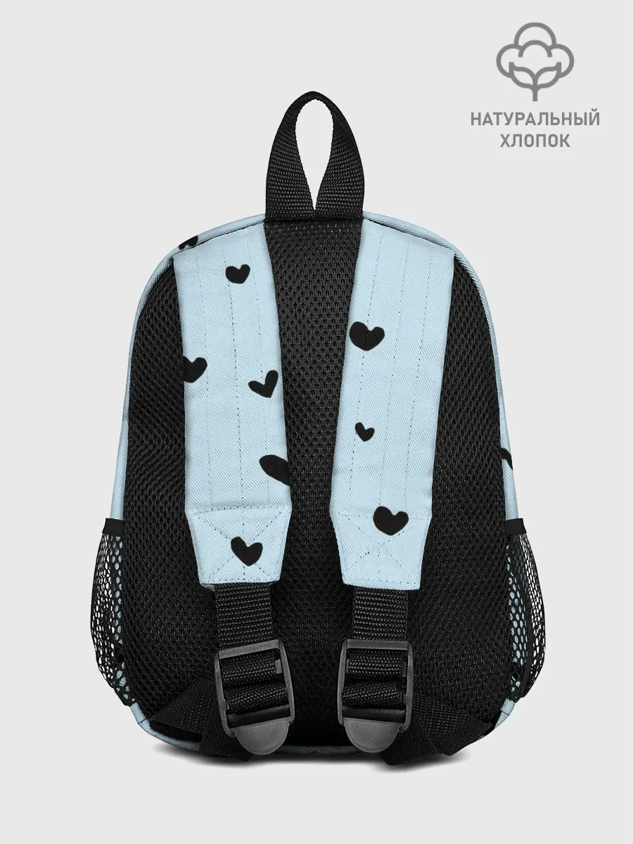 Рюкзак детский / Танджиро Камадо черные сердечки