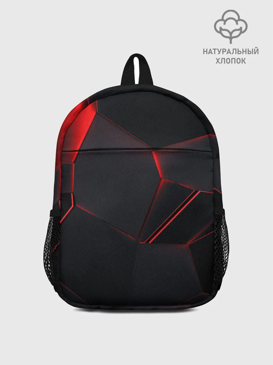 Рюкзак детский / Красные плиты 3D