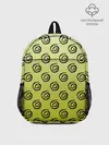 Рюкзак детский / узор спиральки на желтом фоне