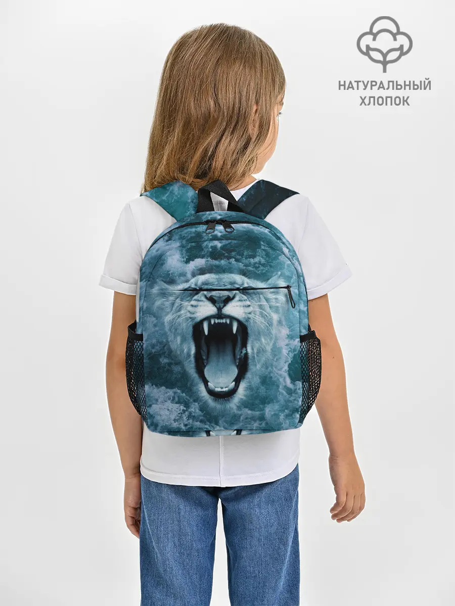 Рюкзак детский / Львица в бушующих волнах