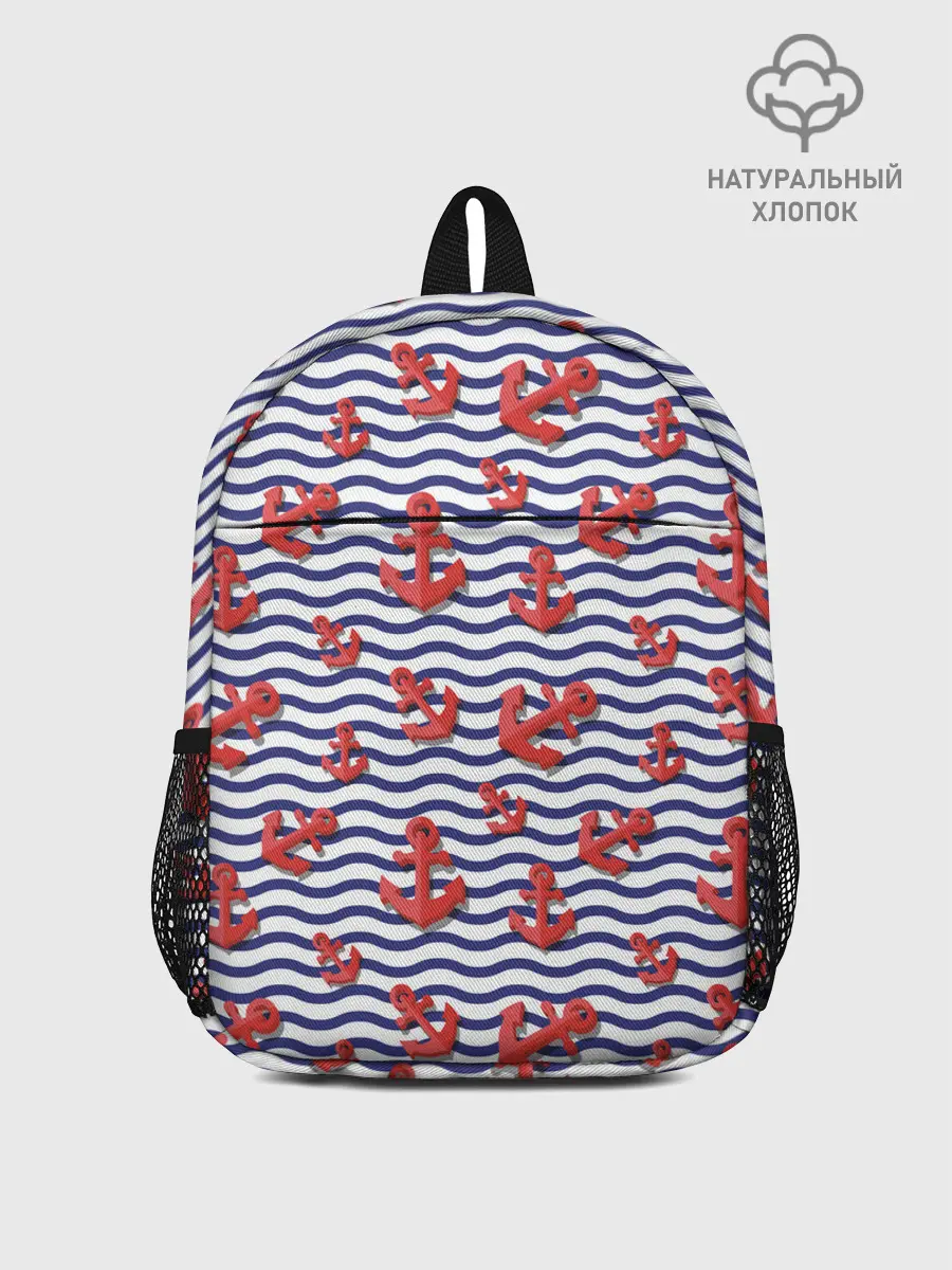 Рюкзак детский / Красные якоря
