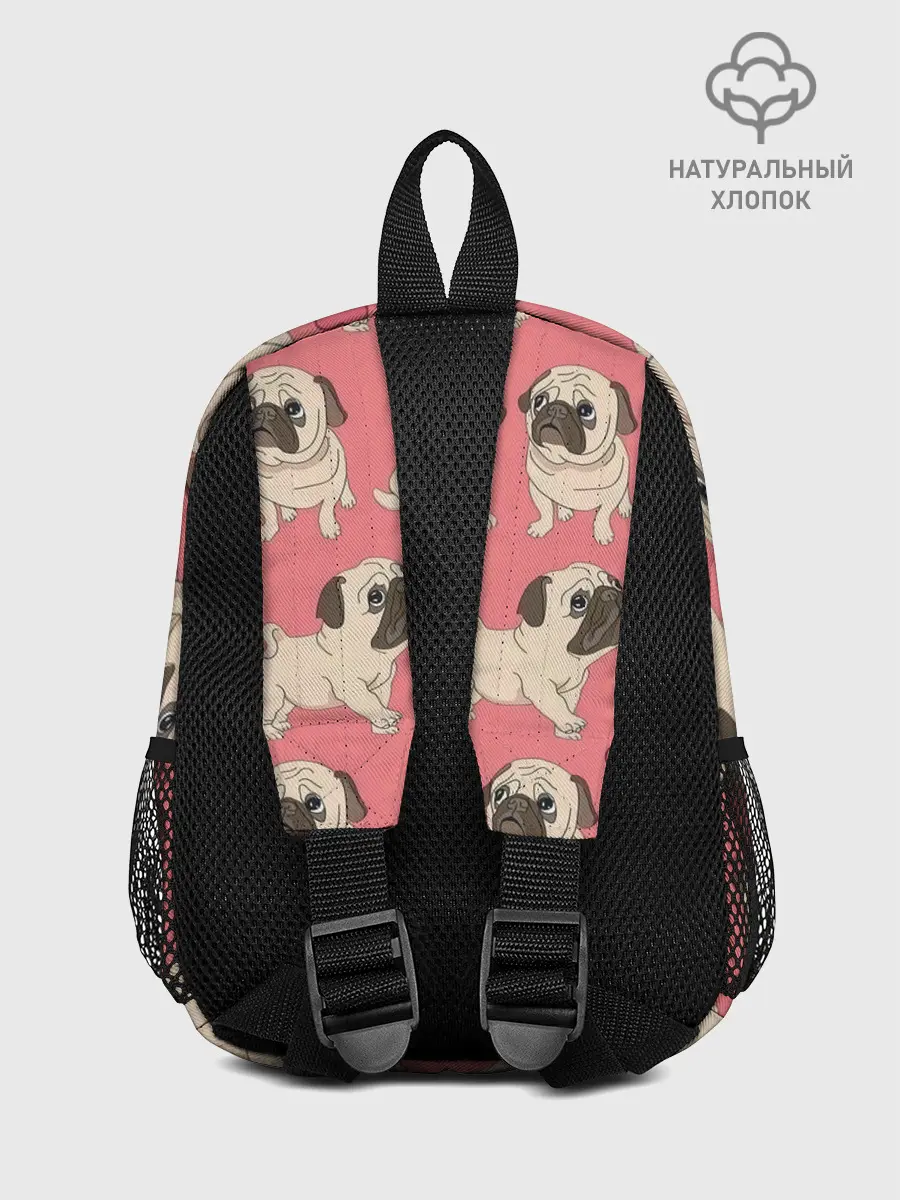 Рюкзак детский / Мопсики и Сердечки