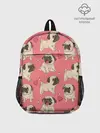 Рюкзак детский / Мопсики и Сердечки