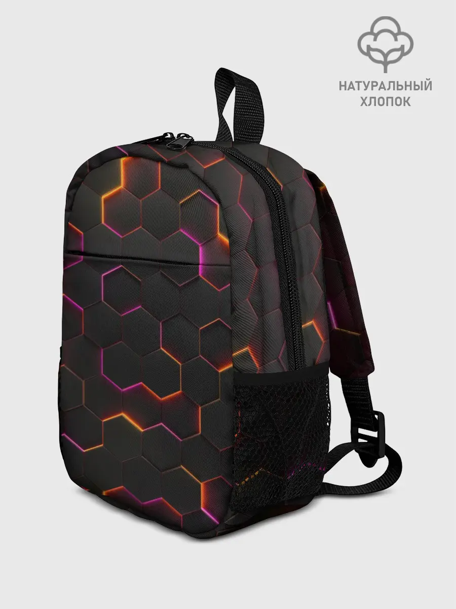 Рюкзак детский / НЕОН СОТЫ 3D