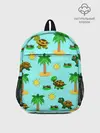 Рюкзак детский / черепашки и пальмы