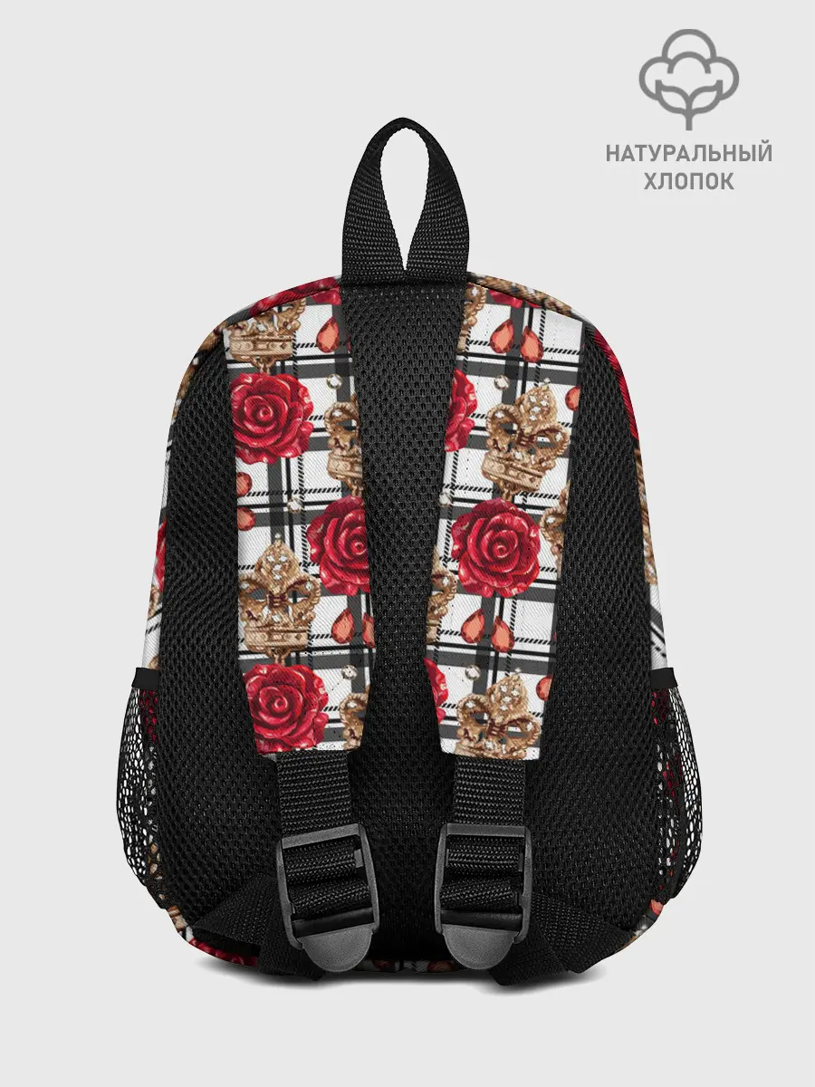 Рюкзак детский / Розы в клеточку