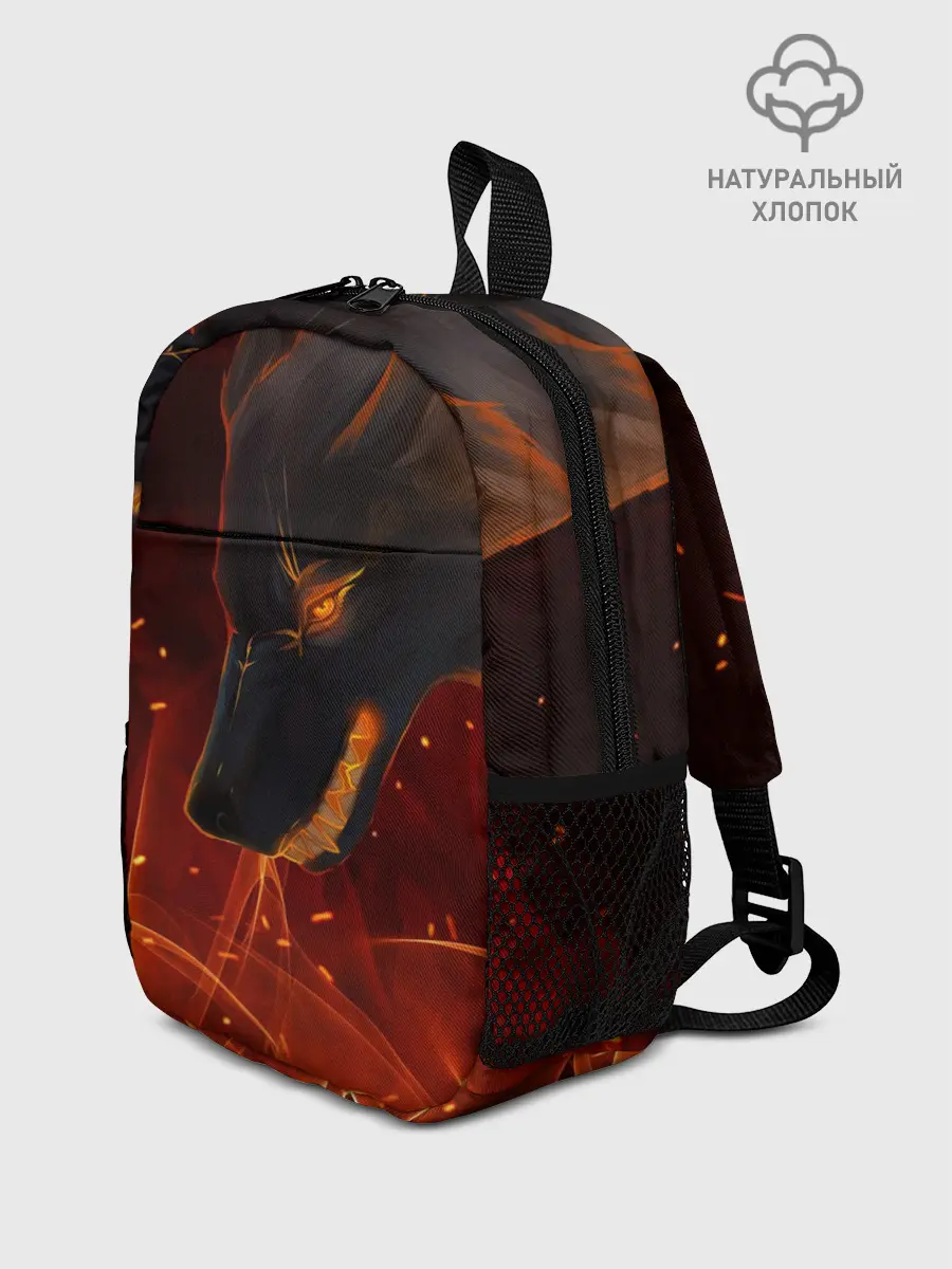 Рюкзак детский / ОГНЕНЫЙ ВОЛК, 3d