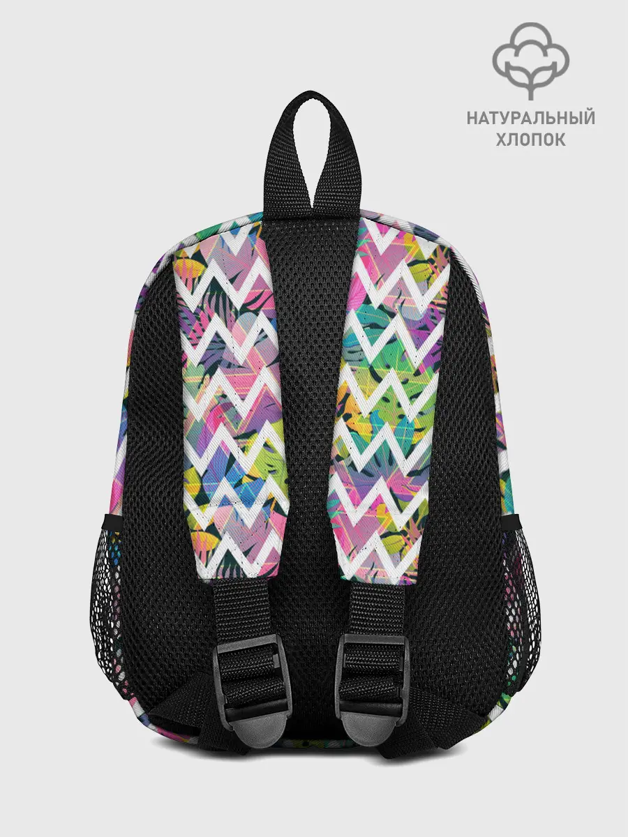 Рюкзак детский / Кривая линия и цветы