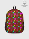 Рюкзак детский / сердечки разноцветные