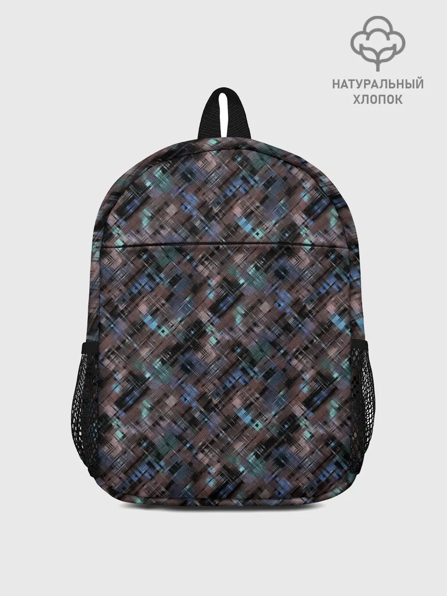 Рюкзак детский / Коричневый абстрактный узор