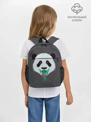 Рюкзак детский / Панда Краски Брызги