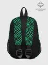 Рюкзак детский / Абстрактный зелено-черный узор