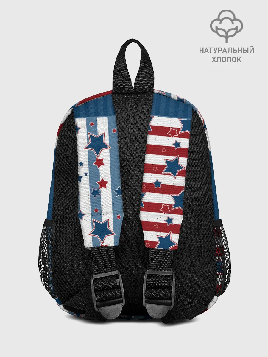 Рюкзак детский / Голубые звезды на полосатом
