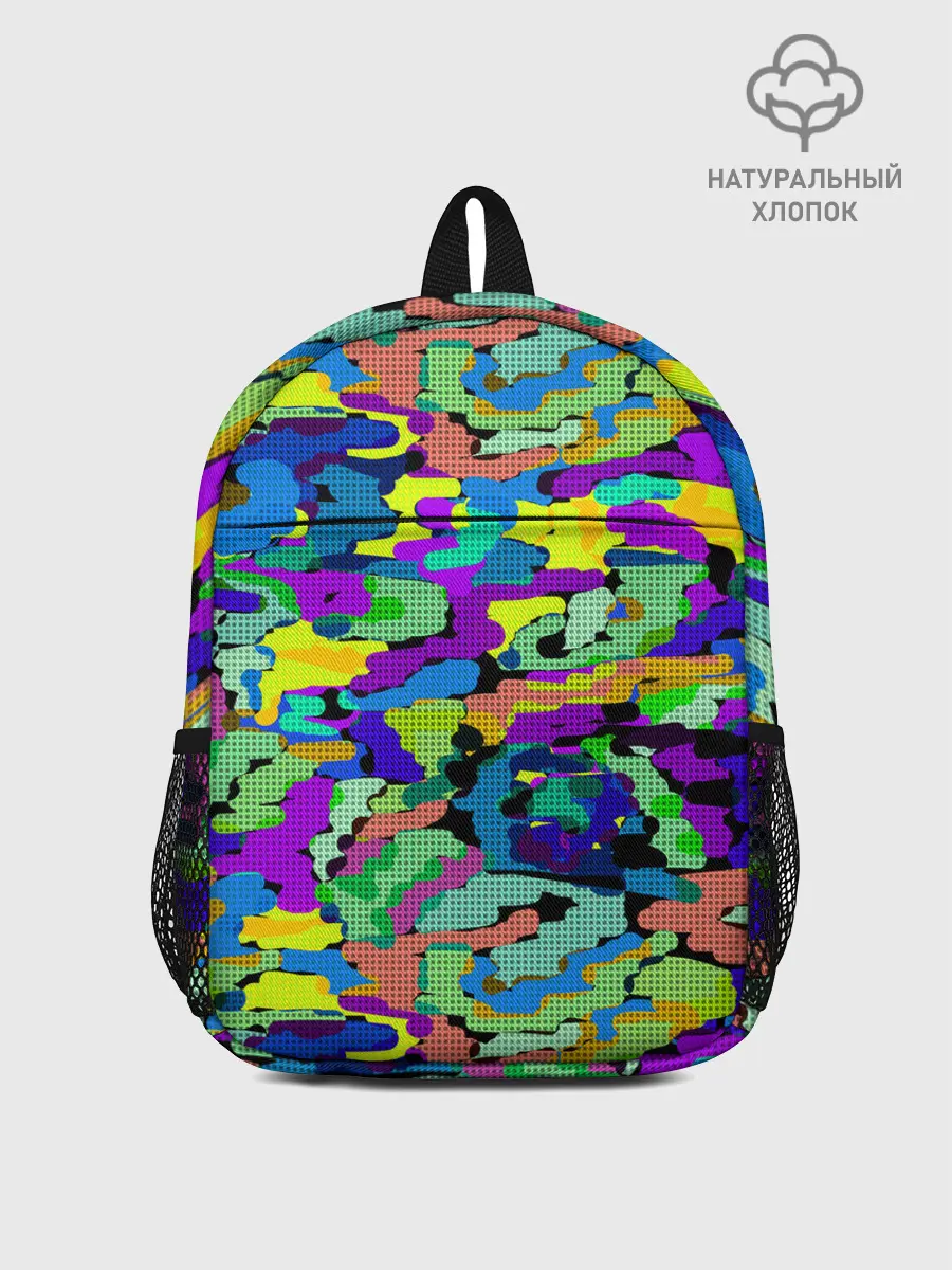 Рюкзак детский / Камуфляж в ярких тонах