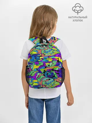 Рюкзак детский / Камуфляж в ярких тонах
