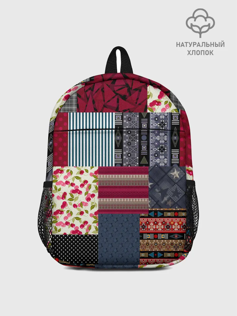 Рюкзак детский / Деревенский стиль. Пэчворк.