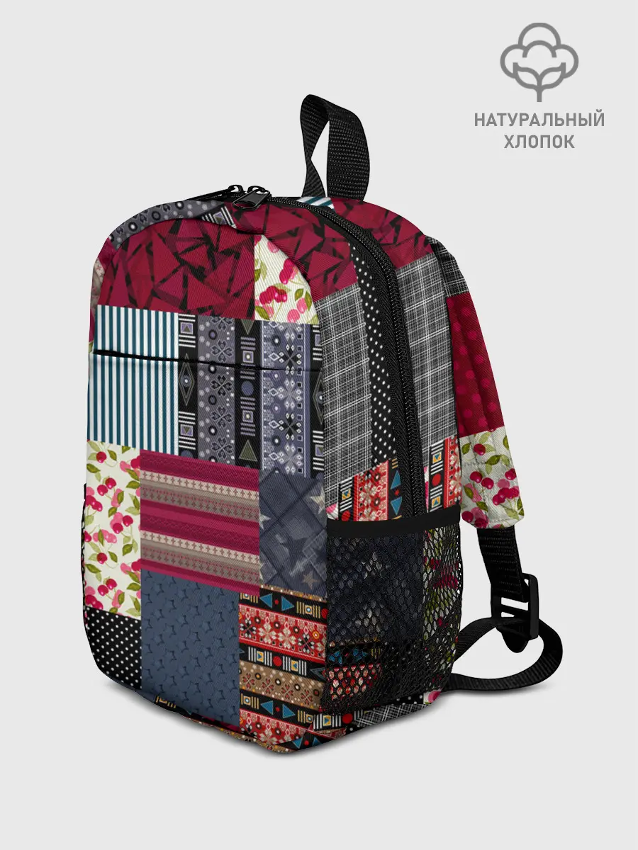 Рюкзак детский / Деревенский стиль. Пэчворк.