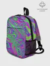 Рюкзак детский / Неоновый абстрактный узор