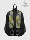 Рюкзак детский / Черно оливковый цветочный
