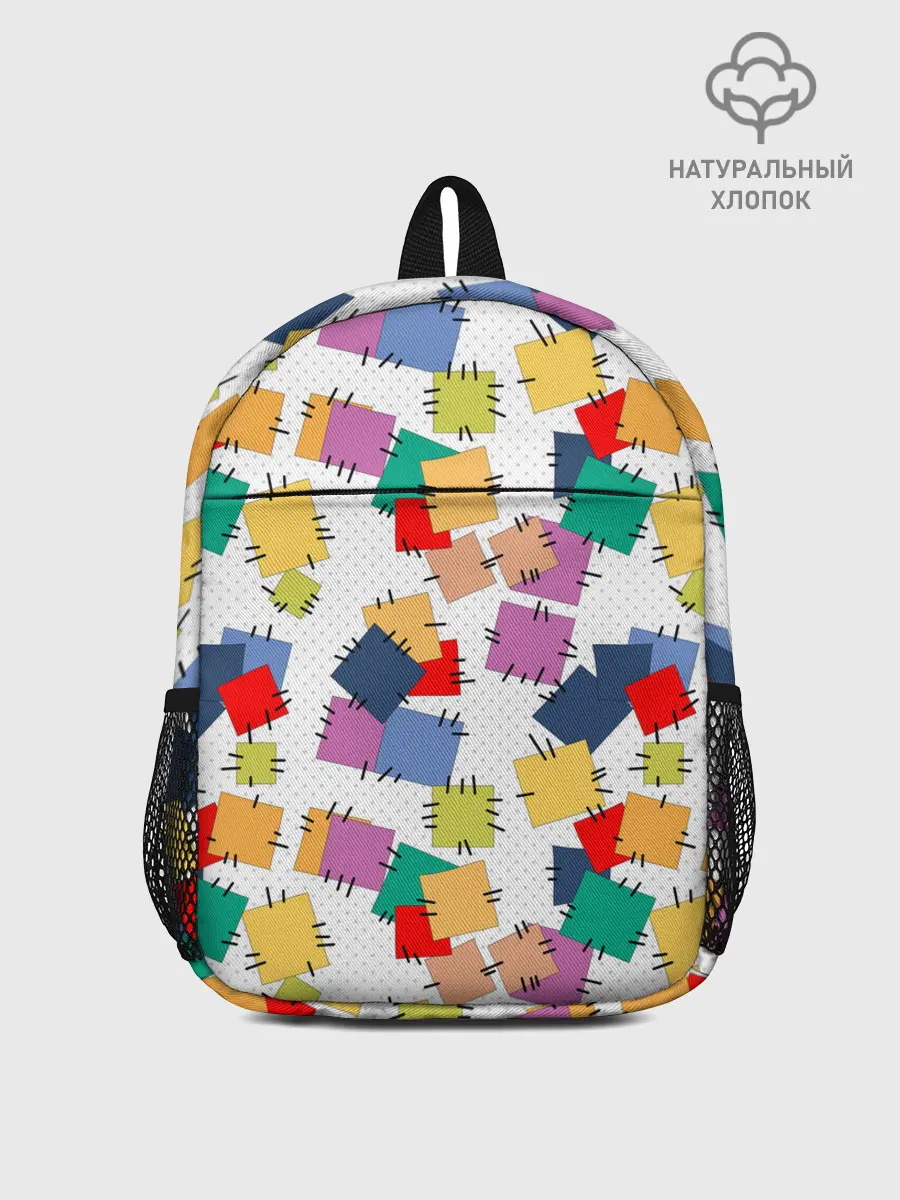 Рюкзак детский / Ретро узор-заплатки.