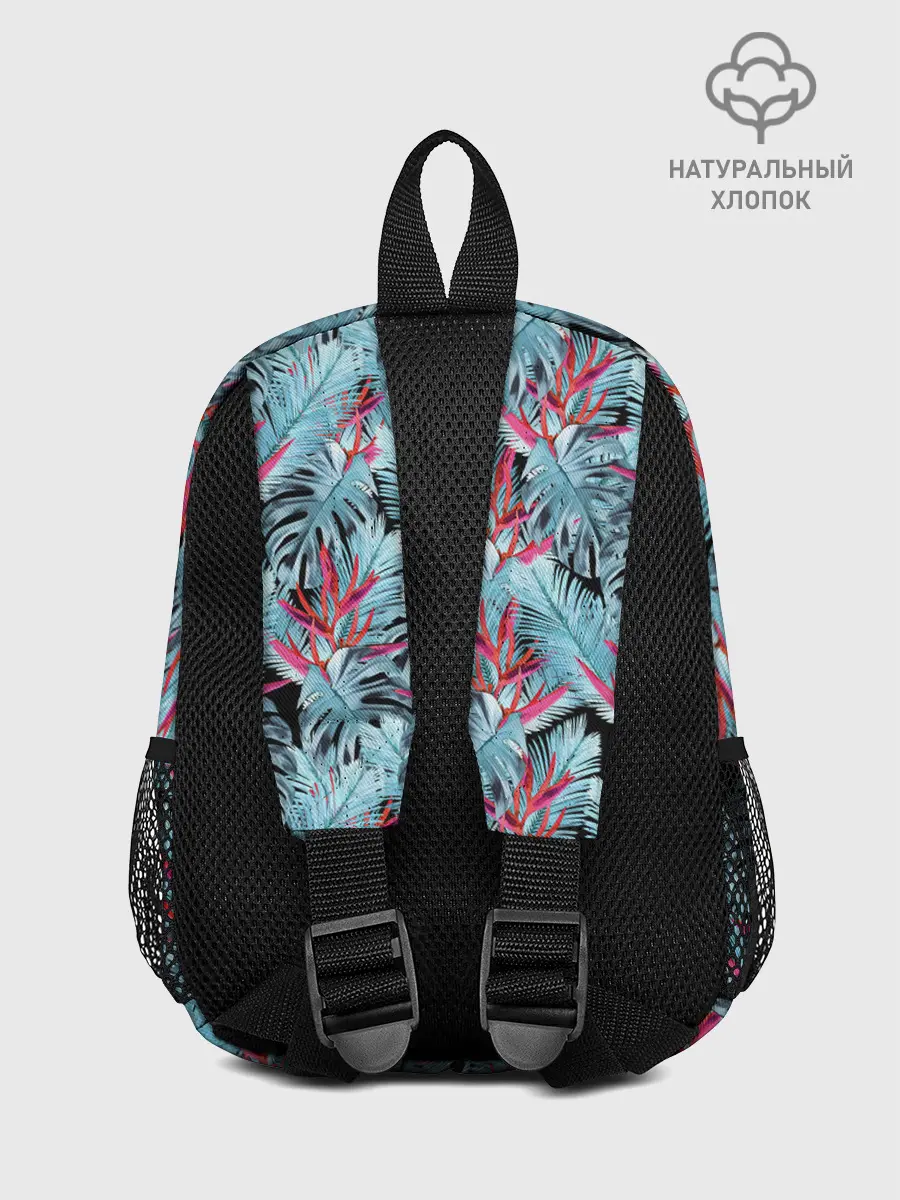 Рюкзак детский / Розово-голубой тропический