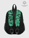 Рюкзак детский / Зеленый абстрактный узор