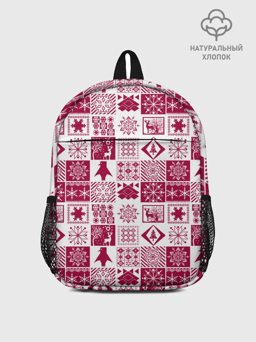 Рюкзак детский / Новогодний рождественский узор